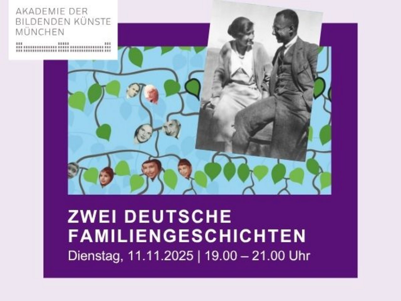 Einladung zur Veranstaltung "Zwei Deutsche Familiengeschichten"
