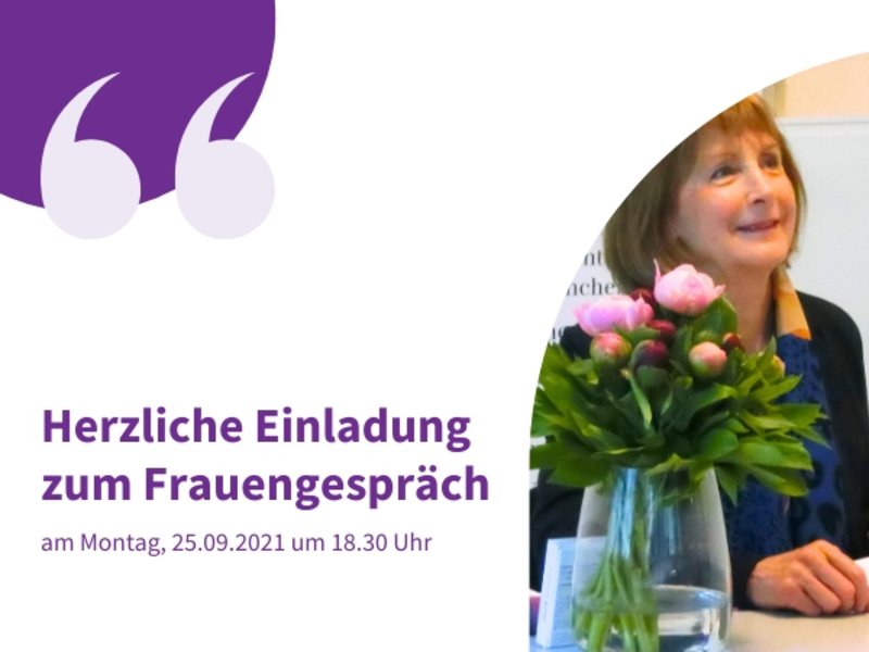 Einladung zum Frauengespräch mit Theresa Grabinger (RENOVABIS) mit Dr. Hildegard Kronawitter am 25. September 2023