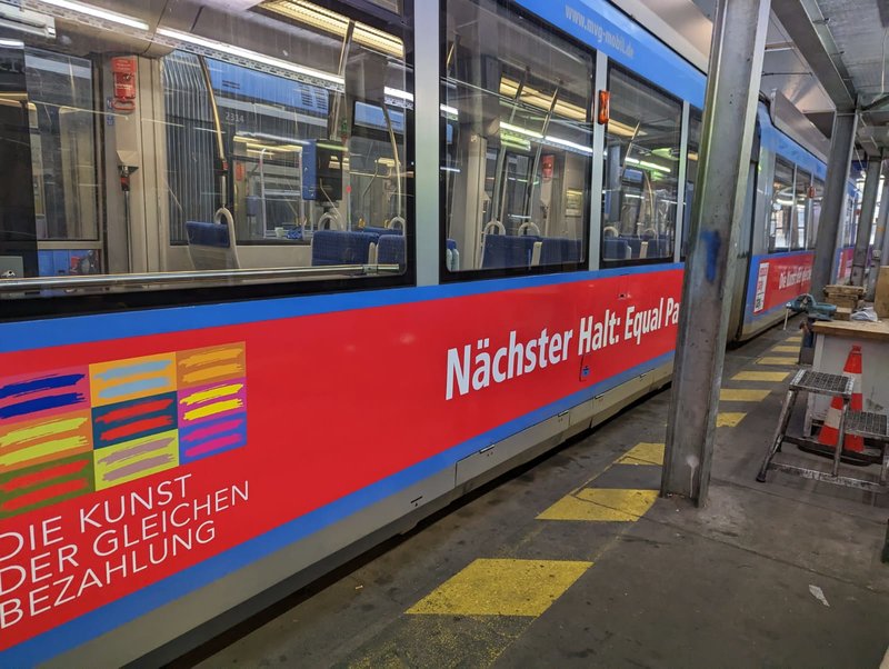 Tram im Depot 2023