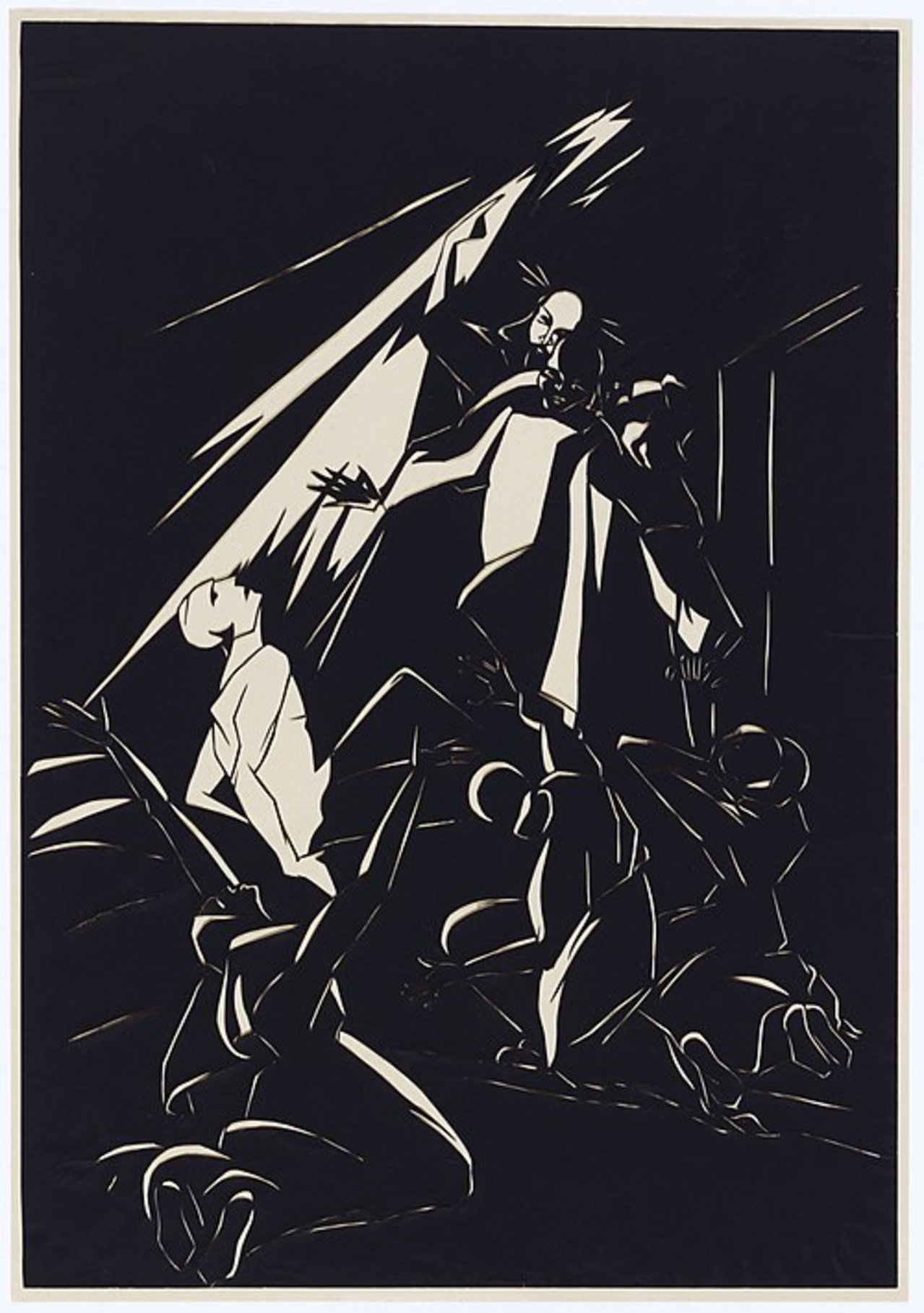 Maria Luiko, Auferweckung, Scherenschnitt (1924), CC BY-SA 4.0 (gemeinfrei)