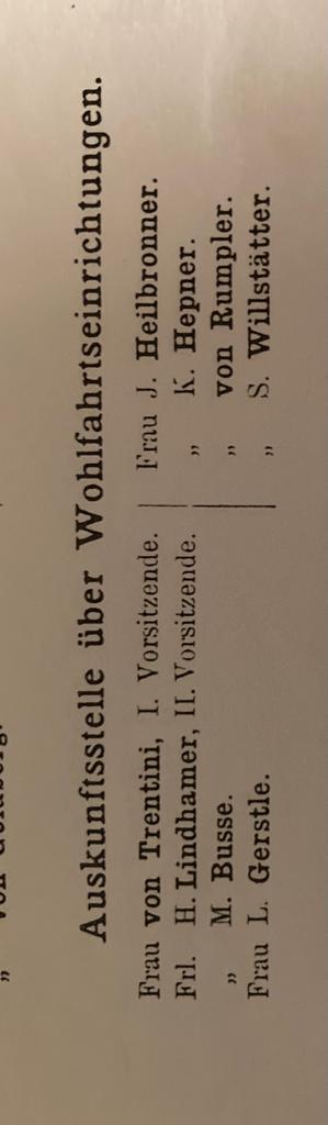 Auszug aus dem Jahresbericht des Vereins. Auskunftsstelle Wohlfahrtseinrichtungen